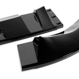 For 2018-2021 BMW X3 X4 G01 G02 M-Sport Painted Black Front Bumper Body Splitter Spoiler Lip 3PCS
