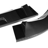 For 2018-2021 BMW X3 X4 G01 G02 M-Sport Carbon Look Front Bumper Body Splitter Spoiler Lip 3PCS