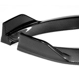 For 2018-2021 BMW X3 X4 G01 G02 M-Sport Carbon Look Front Bumper Body Splitter Spoiler Lip 3PCS