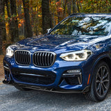 Sport-Style For 2018 - 2021 BMW X3 X4 G01 G02 M-Sport Front Bumper Body Splitter Spoiler Lip 3PCS -Real Carbon Fiber