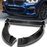Sport-Style For 2018 - 2021 BMW X3 X4 G01 G02 M-Sport Front Bumper Body Splitter Spoiler Lip 3PCS -Real Carbon Fiber