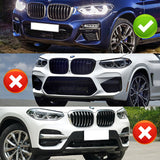 Sport-Style For 2018 - 2021 BMW X3 X4 G01 G02 M-Sport Front Bumper Body Splitter Spoiler Lip 3PCS -Real Carbon Fiber