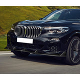 For 2019 - 2023 BMW X5 G05 M-Sport Front Bumper Lip Spoiler Splitter -Real Carbon Fiber