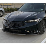 For 2023-2025 Acura Integra TR-Style Painted Black Front Bumper Lip Body Spoiler 3PCS