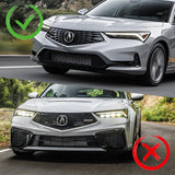 For 2023-2025 Acura Integra TR-Style Carbon Fiber Front Bumper Lip Spoiler 3PCS