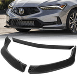 For 2023-2025 Acura Integra TR-Style Matt Black Front Bumper Lip Body Spoiler 3PCS