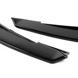 TS-Style For 2021 - 2025 Acura TLX Front Bumper Splitter Spoiler Lip 2-PCS -Painted Black