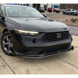 For 2023-2024 Honda Accord Painted Black Front Bumper Body Splitter Spoiler Lip 3PCS
