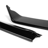 For 2023-2025 BMW 3-Series G20 Base GT-Style Painted Black Front Bumper Body Splitter Spoiler Lip 3PCS