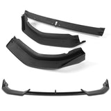 For 2023-2025 BMW 3-Series G20 Base GT-Style Painted Black Front Bumper Body Splitter Spoiler Lip 3PCS