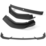 For 2023-2025 BMW 3-Series G20 Base GT-Style Unpainted Matte Black Front Bumper Body Splitter Spoiler Lip 3PCS