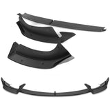 For 2024-2025 Tesla Model 3 Sedan Matte Black Front Bumper Body Splitter Spoiler Lip 3PCS