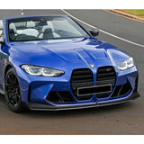 For 2021-2025 BMW M3 M4 G80 G82 G83 Matte Black Front Bumper Body Splitter Spoiler Lip 3PCS