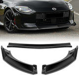 For 2023-2025 Nissan Z 400Z NS-Style Painted Black Front Bumper Body Splitter Spoiler Lip 3PCS