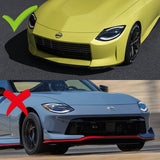 For 2023-2025 Nissan Z 400Z NS-Style Painted Black Front Bumper Body Splitter Spoiler Lip 3PCS