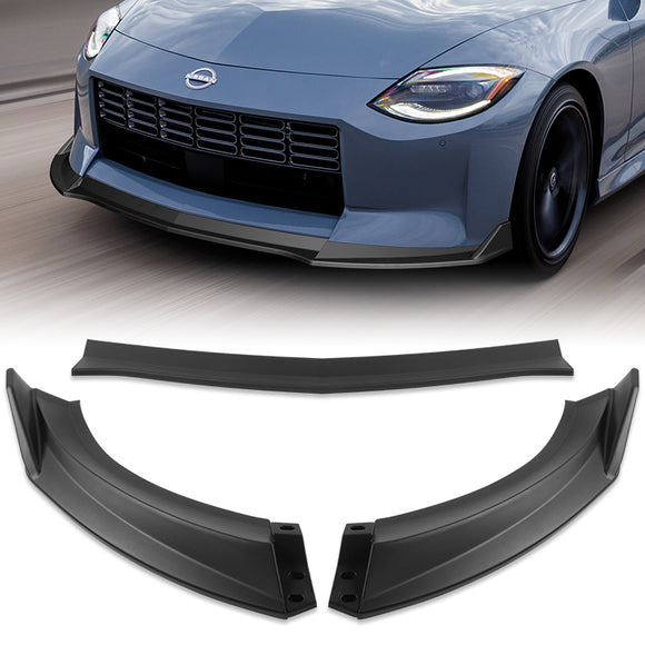 For 2023-2025 Nissan Z 400Z NS-Style Matte Black Front Bumper Body Splitter Spoiler Lip 3PCS