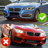 For 2014-2021 BMW 2-Series F22 F23 Base Front Bumper Splitter Spoiler Lip 5PCS -Carbon Fiber Look
