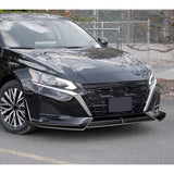For 2023 - 2025 Nissan Altima Front Lower Bumper Splitter Spoiler Lip 5PCS -Painted Black