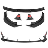 For 2024 - 2025 Hyundai Sonata N-Line Front Bumper Splitter Spoiler Lip 5PCS -Unpainted Matte Black