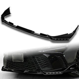For 2025 - 2026 Toyota Camry SE XSE Front Bumper Splitter Spoiler Lip 3PCS With LED Sequential Running Lights -Painted Black