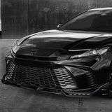 For 2025 - 2026 Toyota Camry SE XSE Front Bumper Splitter Spoiler Lip 3PCS With LED Sequential Running Lights -Painted Black