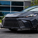 For 2025 - 2026 Toyota Camry SE XSE Front Bumper Splitter Spoiler Lip 3PCS With LED Sequential Running Lights -Painted Black
