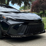 For 2025 - 2026 Toyota Camry SE XSE Front Bumper Splitter Spoiler Lip 3PCS With LED Sequential Running Lights -Painted Black