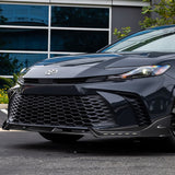 For 2025 - 2026 Toyota Camry SE XSE Front Bumper Splitter Spoiler Lip 3PCS With LED Sequential Running Lights -Carbon Fiber Look