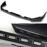 For 2025 - 2026 Toyota Camry SE XSE Front Bumper Splitter Spoiler Lip 3PCS With LED Sequential Running Lights -Carbon Fiber Look