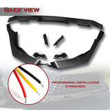 For 2025 - 2026 Toyota Camry SE XSE Front Bumper Splitter Spoiler Lip 3PCS With LED Sequential Running Lights -Carbon Fiber Look