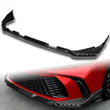 For 2025 - 2026 Toyota Camry SE XSE Front Bumper Splitter Spoiler Lip 3PCS With LED Sequential Running Lights -Unpainted Matte Black
