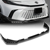 For 2025 - 2026 Toyota Camry SE XSE Front Bumper Splitter Spoiler Lip 3PCS With LED Sequential Running Lights -Unpainted Matte Black