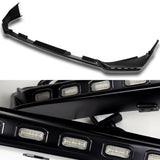For 2025 - 2026 Toyota Camry SE XSE Front Bumper Splitter Spoiler Lip 3PCS With LED Sequential Running Lights -Unpainted Matte Black