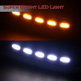 For 2025 - 2026 Toyota Camry SE XSE Front Bumper Splitter Spoiler Lip 3PCS With LED Sequential Running Lights -Unpainted Matte Black