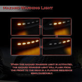 For 2025 - 2026 Toyota Camry SE XSE Front Bumper Splitter Spoiler Lip 3PCS With LED Sequential Running Lights -Unpainted Matte Black