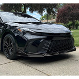 For 2025 - 2026 Toyota Camry SE XSE Front Bumper Splitter Spoiler Lip 3PCS -Painted Black