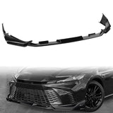 For 2025 - 2026 Toyota Camry SE XSE Front Bumper Splitter Spoiler Lip 3PCS -Painted Black