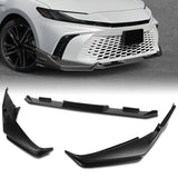For 2025 - 2026 Toyota Camry SE XSE Front Bumper Splitter Spoiler Lip 3PCS -Unpainted Matte Black