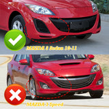 For 2010-2013 Mazda 3 MS-Style JDM 3-PCS Matt Black Front Bumper Body Kit Spoiler Lip