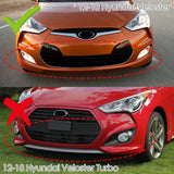 For 2012-2017 Hyundai Veloster Base 3-PCS  Carbon Look Front Bumper Body Spoiler Lip