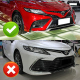 For 2021-2024 Toyota Camry SE Painted Black 3Pcs Front Bumper Splitter Spoiler Lip