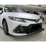 For 2021-2022 Toyota Camry LE STP-Style Black 3 Pcs  Front Bumper Splitter Spoiler Lip