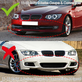 For 2011-2013 BMW 3-Series E92 E93 Real Carbon Fiber 3-PCS Front Bumper Spoiler Lip