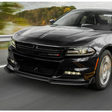 For 2015-2023 Dodge Charger SXT Carbon Fiber Front Bumper Body Splitter Spoiler Lip 3PCS