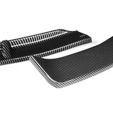 For 2010-2013 Kia Forte STP-Style Carbon Look Front Bumper Splitter Spoiler Lip  3-PCS