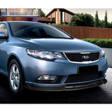 For 2010-2013 Kia Forte STP-Style Carbon Look Front Bumper Splitter Spoiler Lip  3-PCS