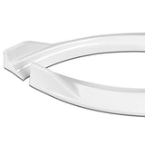 For 2010-2013 Kia Forte STP-Sty Painted White Front Bumper Splitter Spoiler Lip  3-PCS