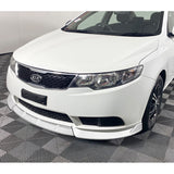 For 2010-2013 Kia Forte STP-Sty Painted White Front Bumper Splitter Spoiler Lip  3-PCS