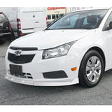 For 2011-2014 Chevrolet Cruze Painted White Front Bumper Splitter Spoiler Lip  3-Pcs