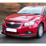 For 2011-2014 Chevrolet Cruze Matt Black Front Bumper Splitter Spoiler Lip 3-Pcs